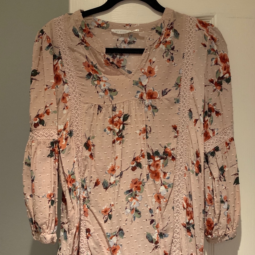 Vintage Look Floral Blouse